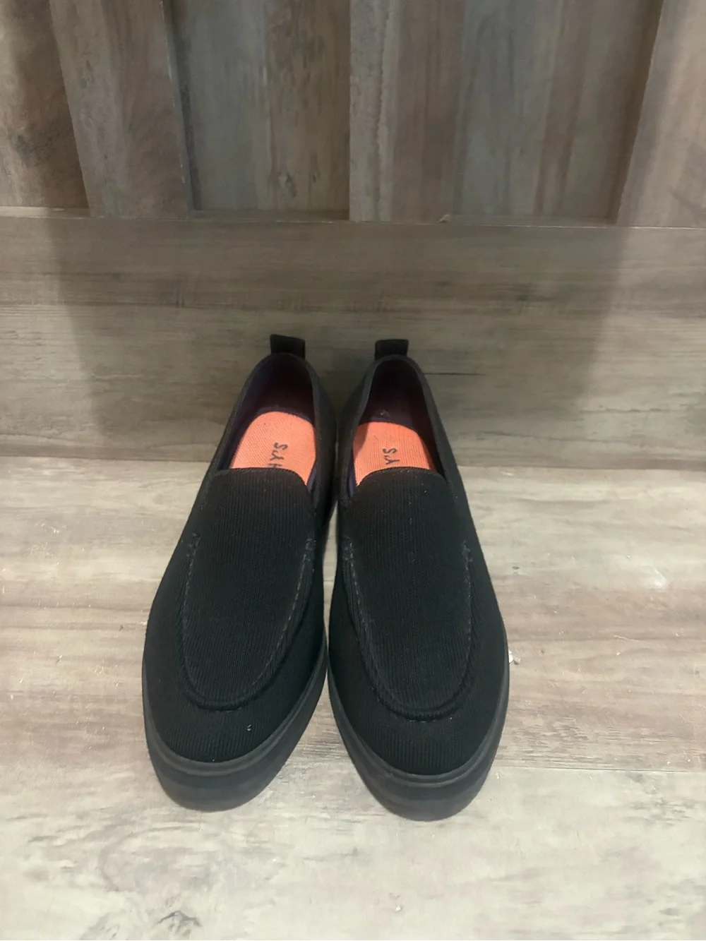 Rothy’s The Lug Loafer EUC Onyx Black